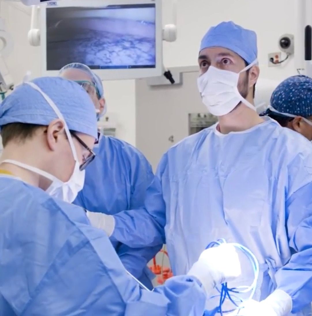 Dr. Villena-Vargas at OR